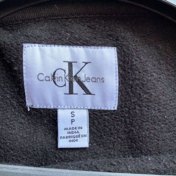 Calvin Klein Black Crewneck Logo Sweatshirt - Picture 3 of 4